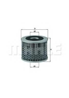 OX7 Mahle Original Масляный фильтр двигателя